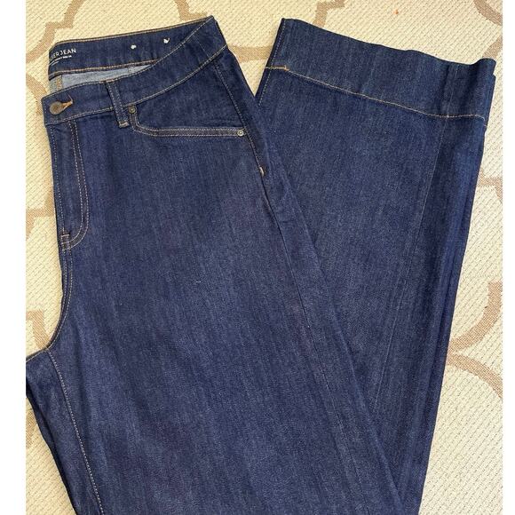 Chico’s Denim - Chico’s Trouser Jean Wide Leg Dark Wash Jeans, size US 12/ Chicos size 2